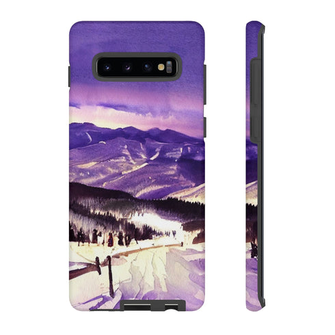 Vail Colorado at Christmas - Impact Resistant Phone Case Samsung Galaxy S10 Plus Matte